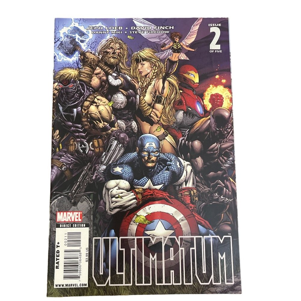 Marvel Comics Ultimatum Comic Book Issue 2 Of 5 Captain America Iron Man